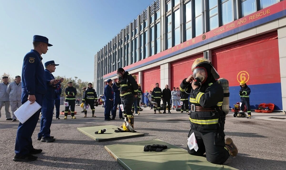 山東海利爾在濱海區消防月比武競賽中斬獲榮譽